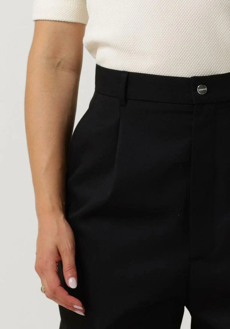 VANILIA zwarte vanilia chino wool relaxed chino