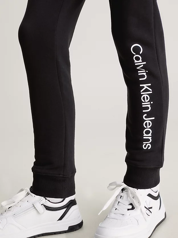 Calças de fato de treino com logótipo infantil