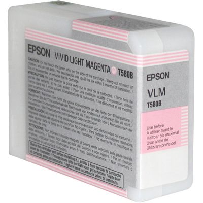 Epson T580B - magenta clair - cartouche d'encre originale