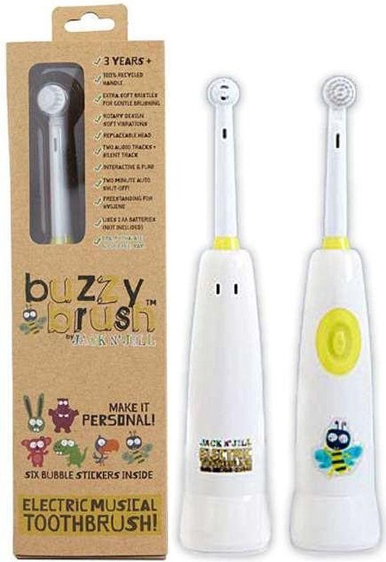 Jack N' Jill - Buzzy Brush - Elektrische Tandenborstel - Waterbestendig - Geschikt Voor Kinderen
