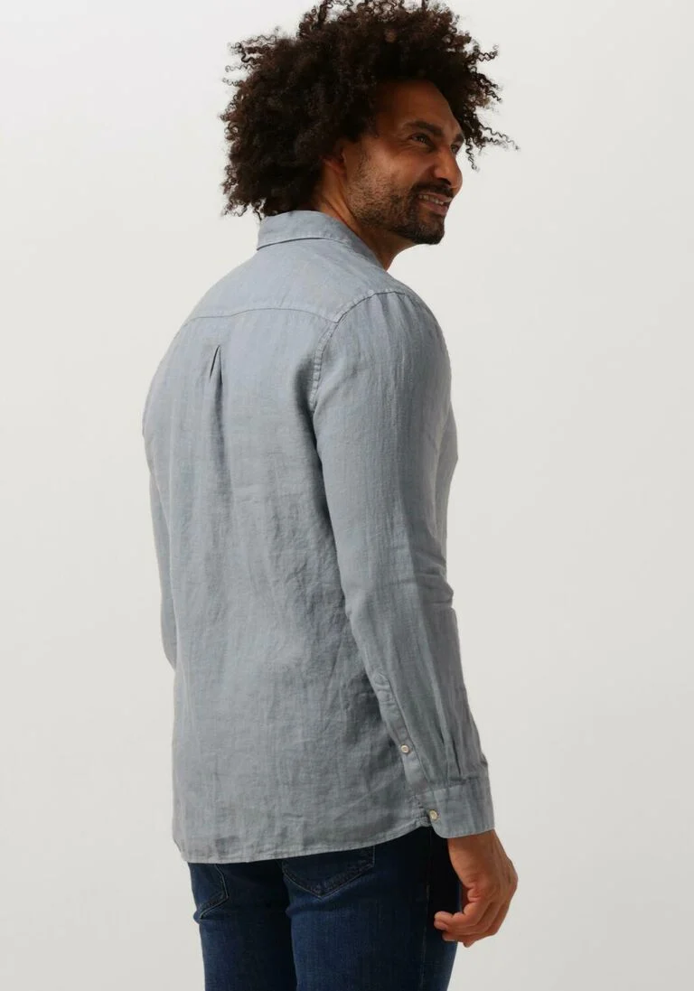 THE GOODPEOPLE blauwe the goodpeople casual overhemd soho