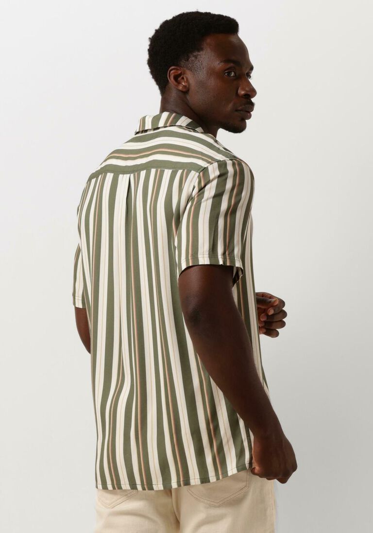 ANERKJENDT olijf anerkjendt casual overhemd akleo s/s viscose aop