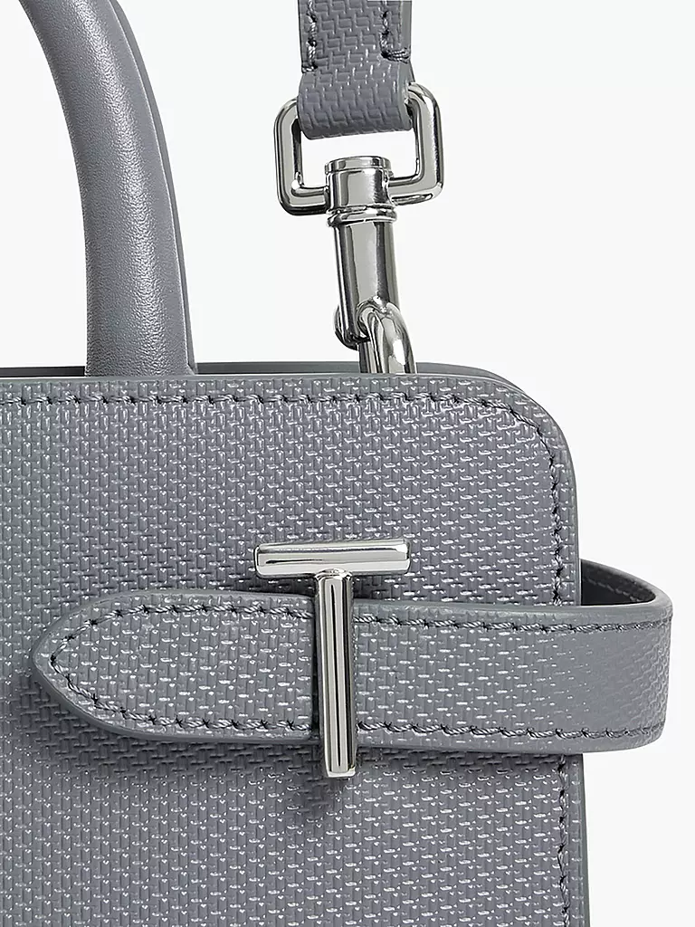 LE TANNEUR Ledertasche - Henkeltasche EMILIE Small grau