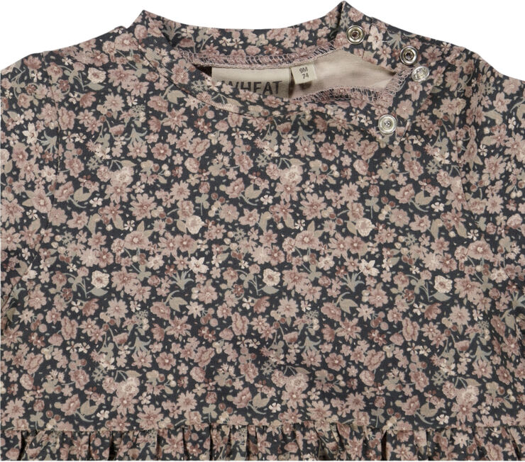 Wheat Jersey Kjole Sessa Winter flowers