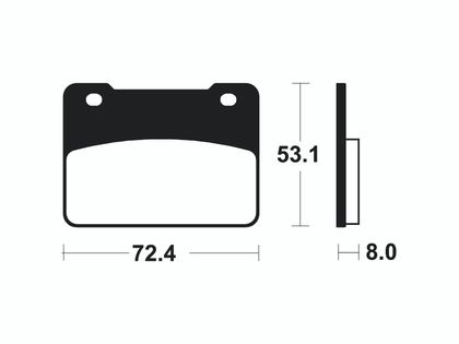 Plaquettes de freins Tecnium route organique - MA393