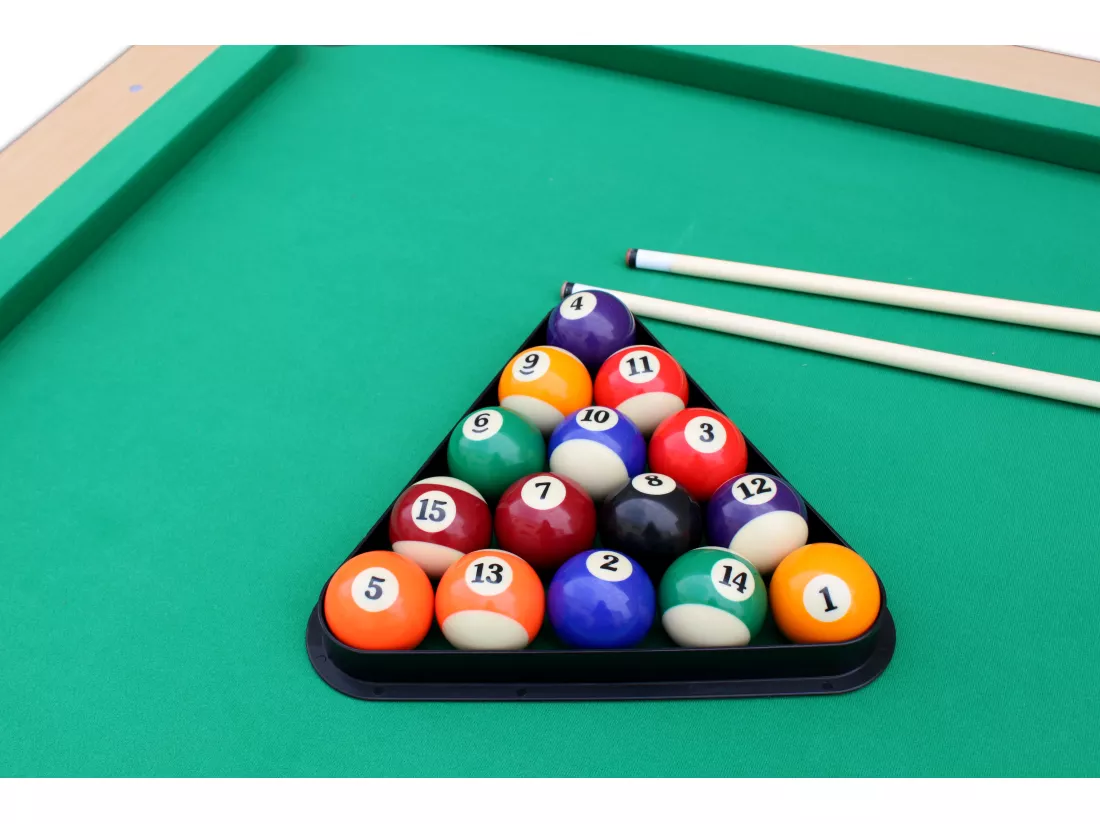 Billard américain pieds réglables + accessoires CHICAGO