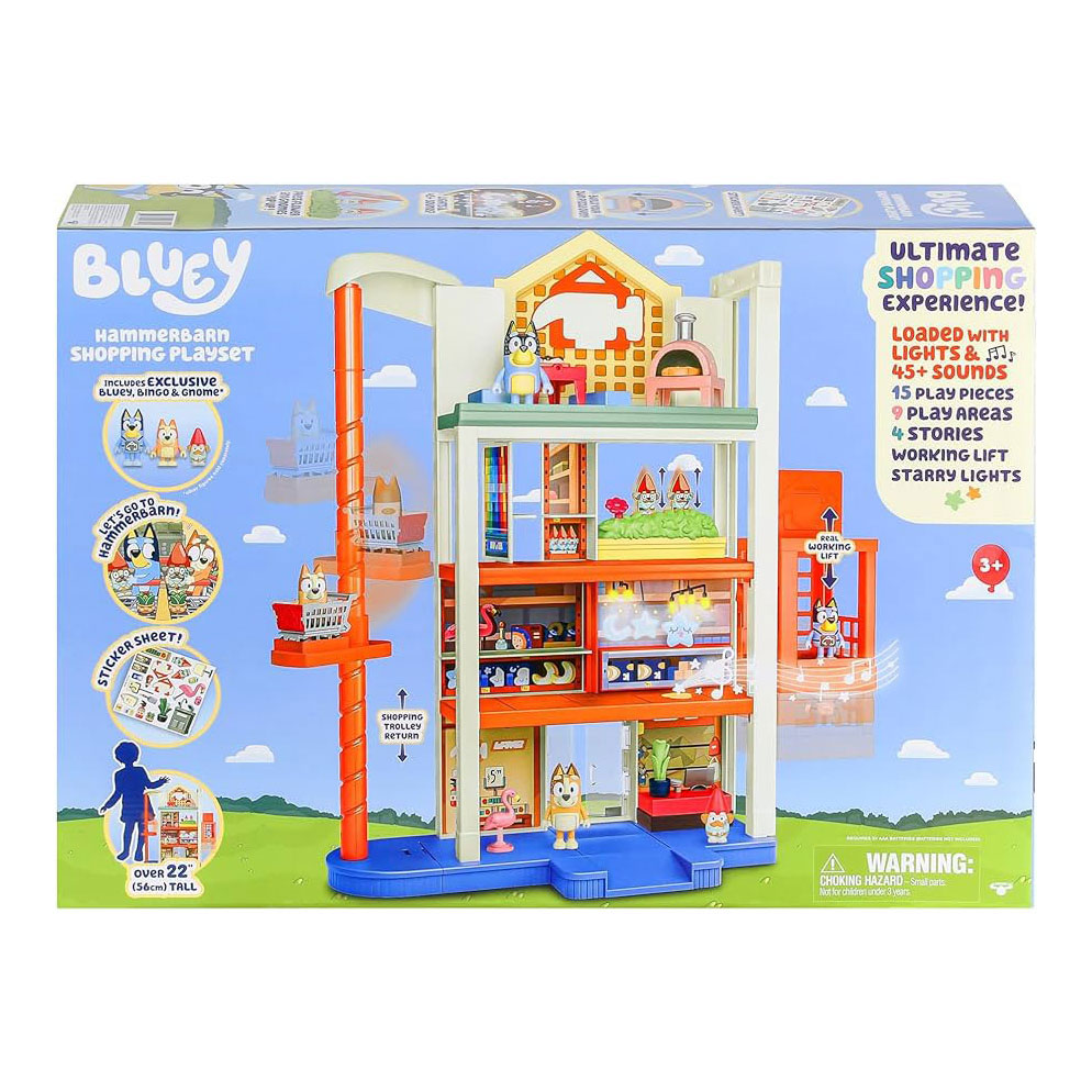 Bluey Hammerbarn Winkelcentrum Speelset met Licht en Geluid