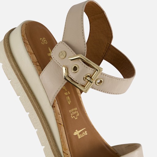 Tamaris Sandalen beige Leer