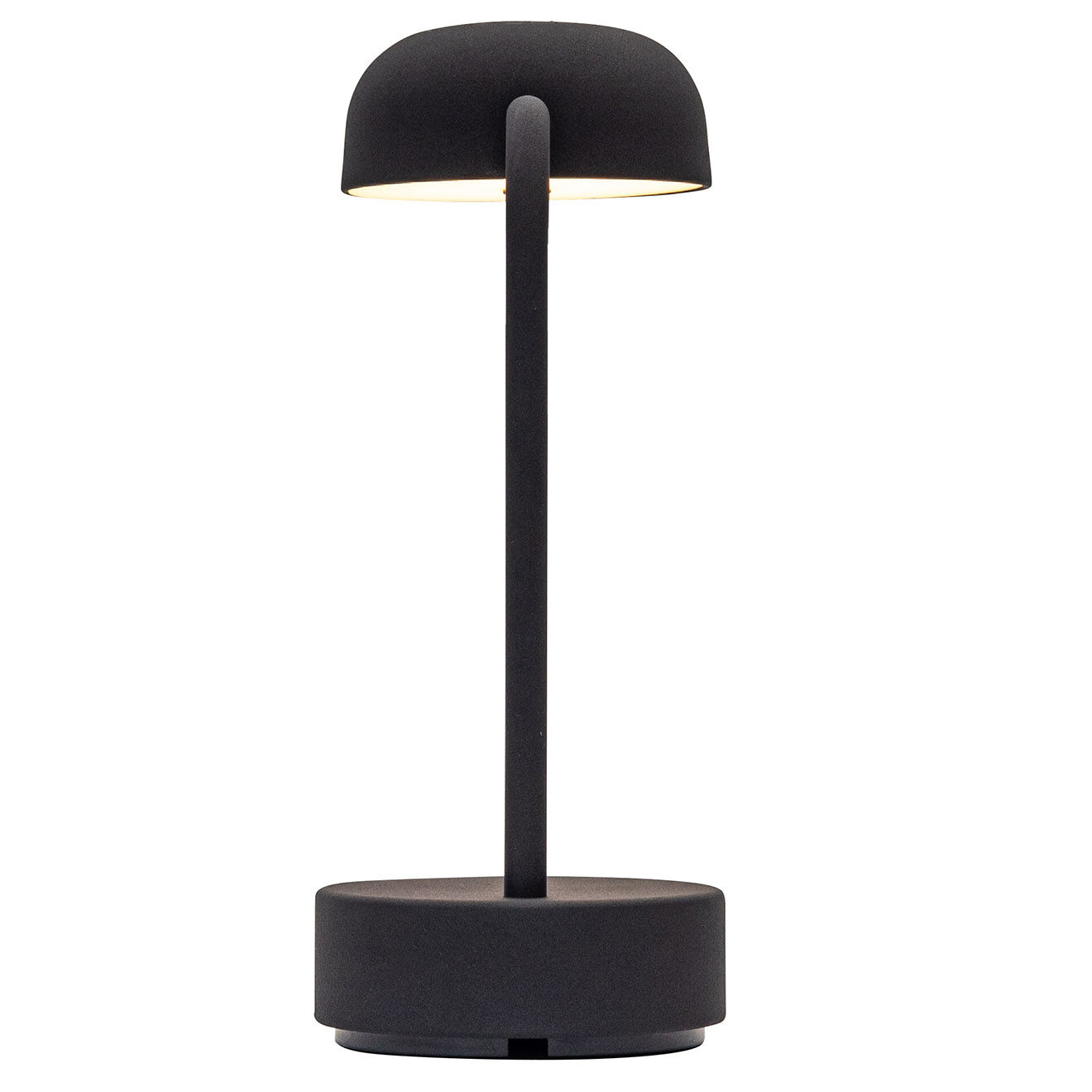 Kooduu Lampe de table rechargeable Fokus anthracite - 20x10x25 cm