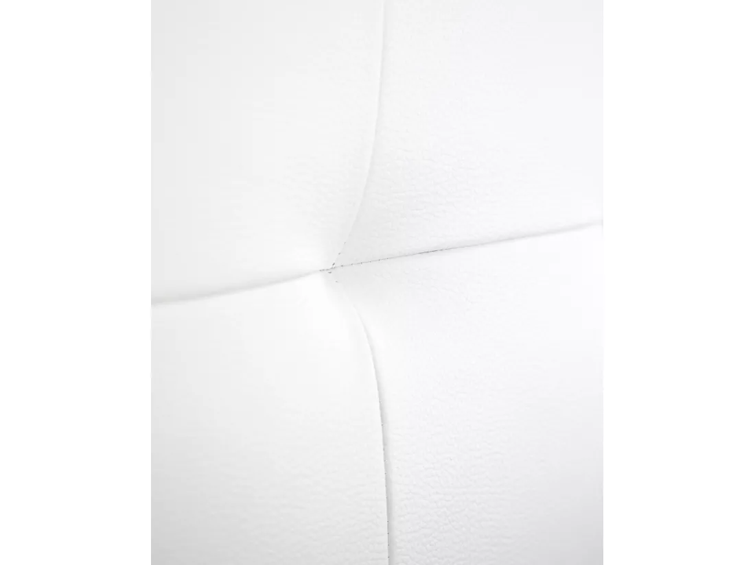 Tête de lit similicuir capitonnée blanche 200x80cm - NIEMI - DECOWOOD