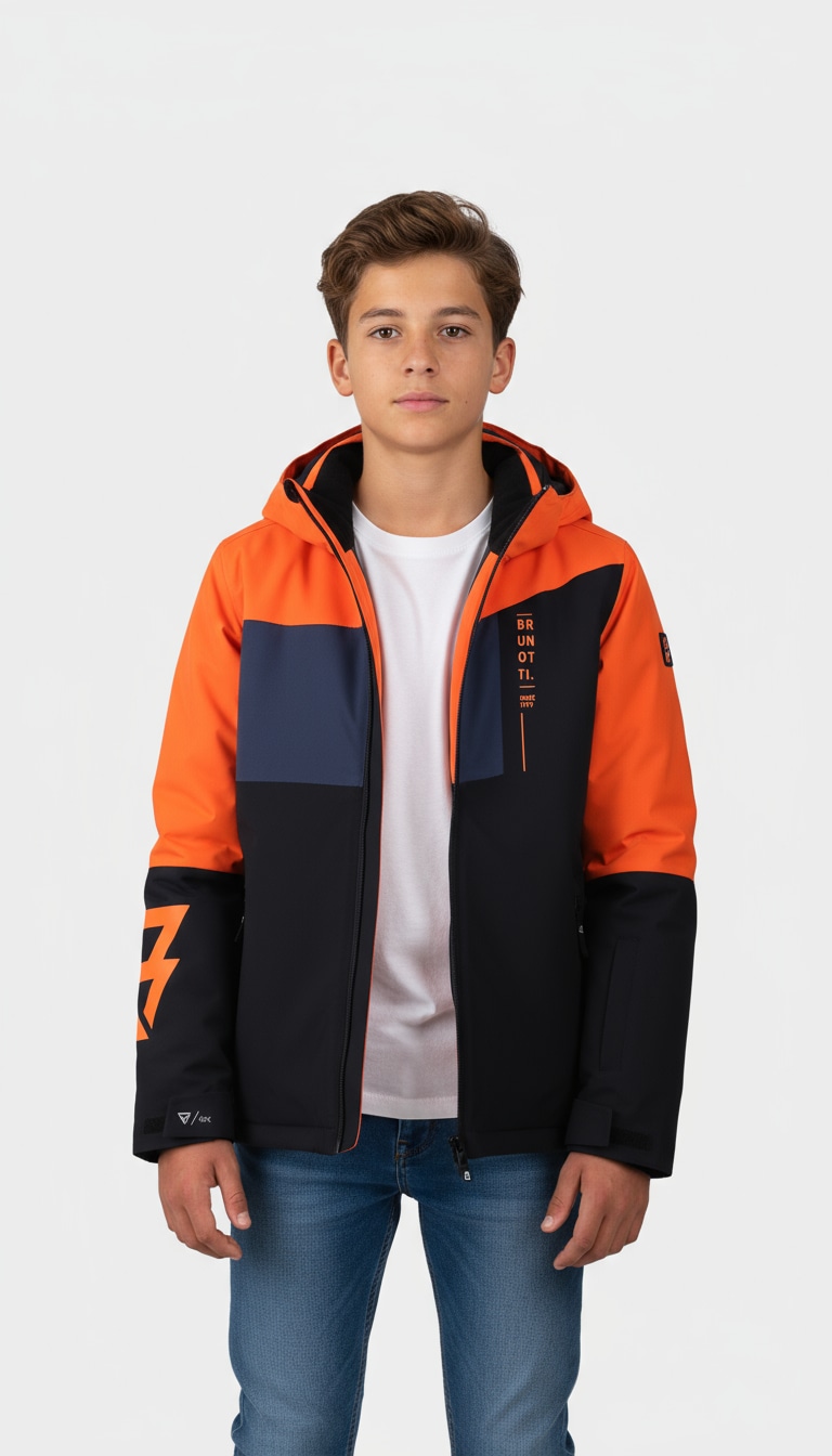 Brunotti Skijacke »FLYNNERY BOYS SNOW JACKET« 1 Stk. tlg. mit Kapuze