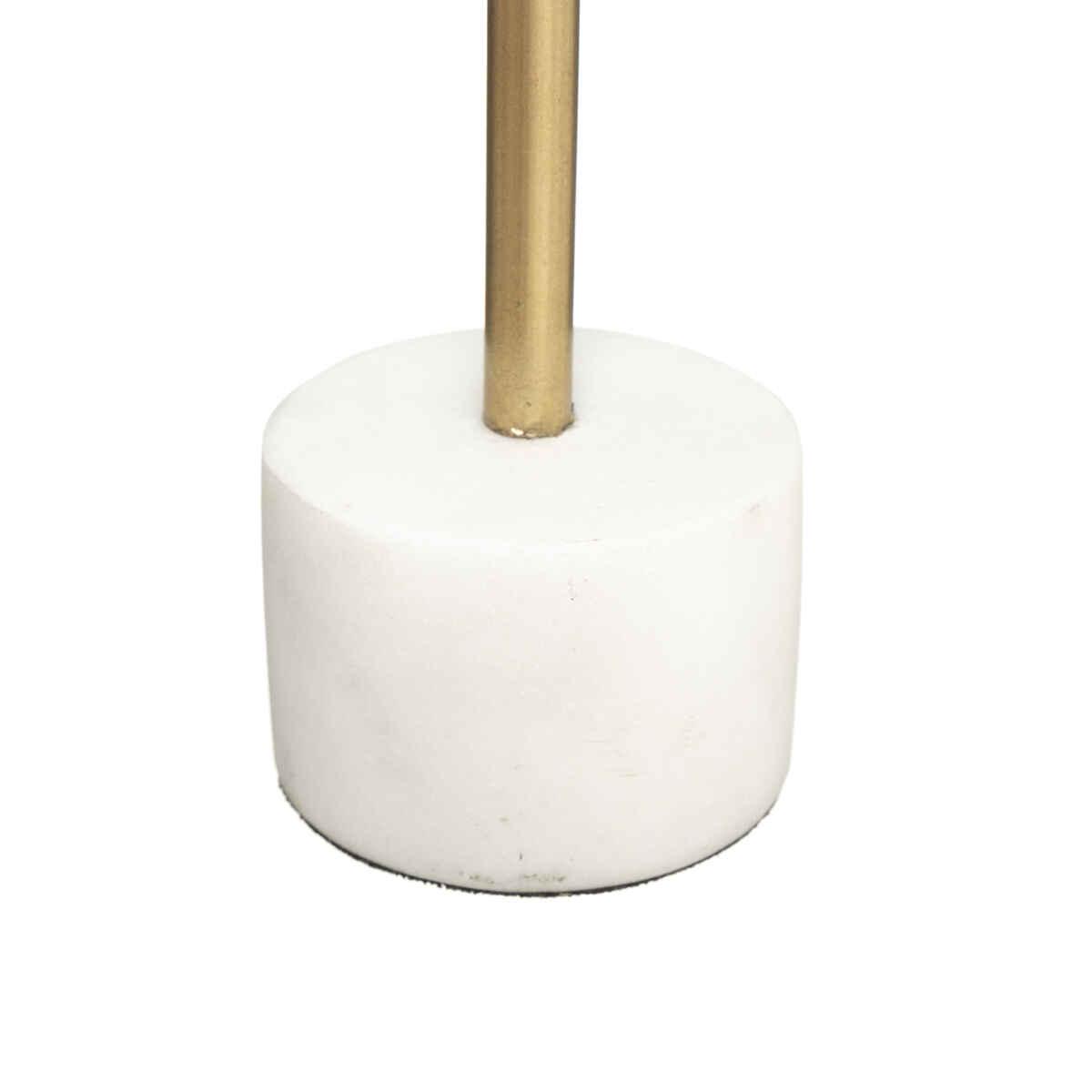 BOUGEOIR MARBRE SUITE BLANC H.27CM