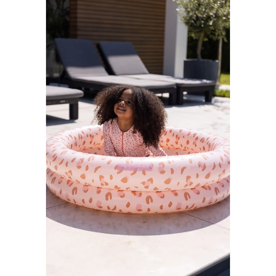 Swim Essentials Printed Children's Pool 100 cm Old Pink Leopard