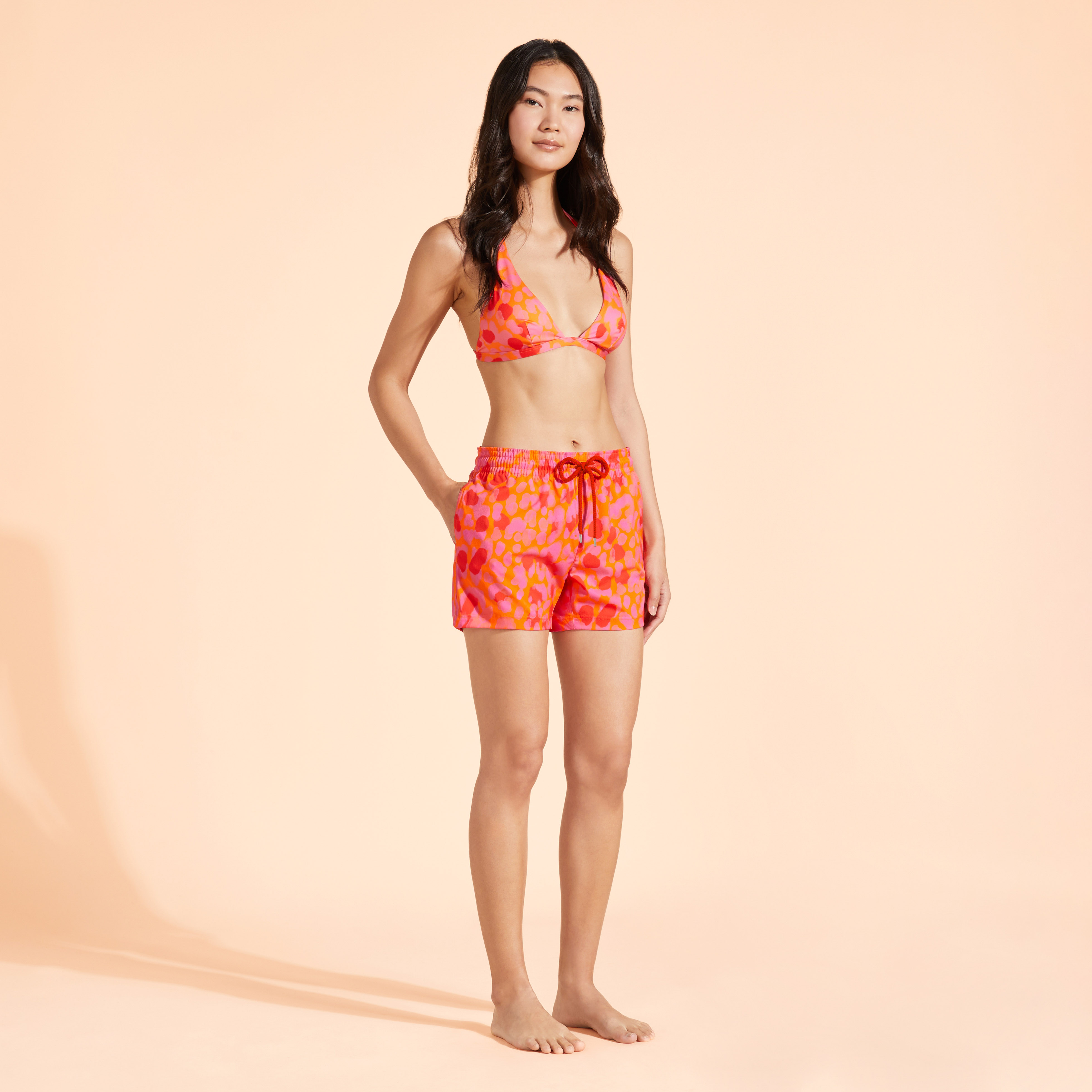 Short de Bain Femme New Leopard