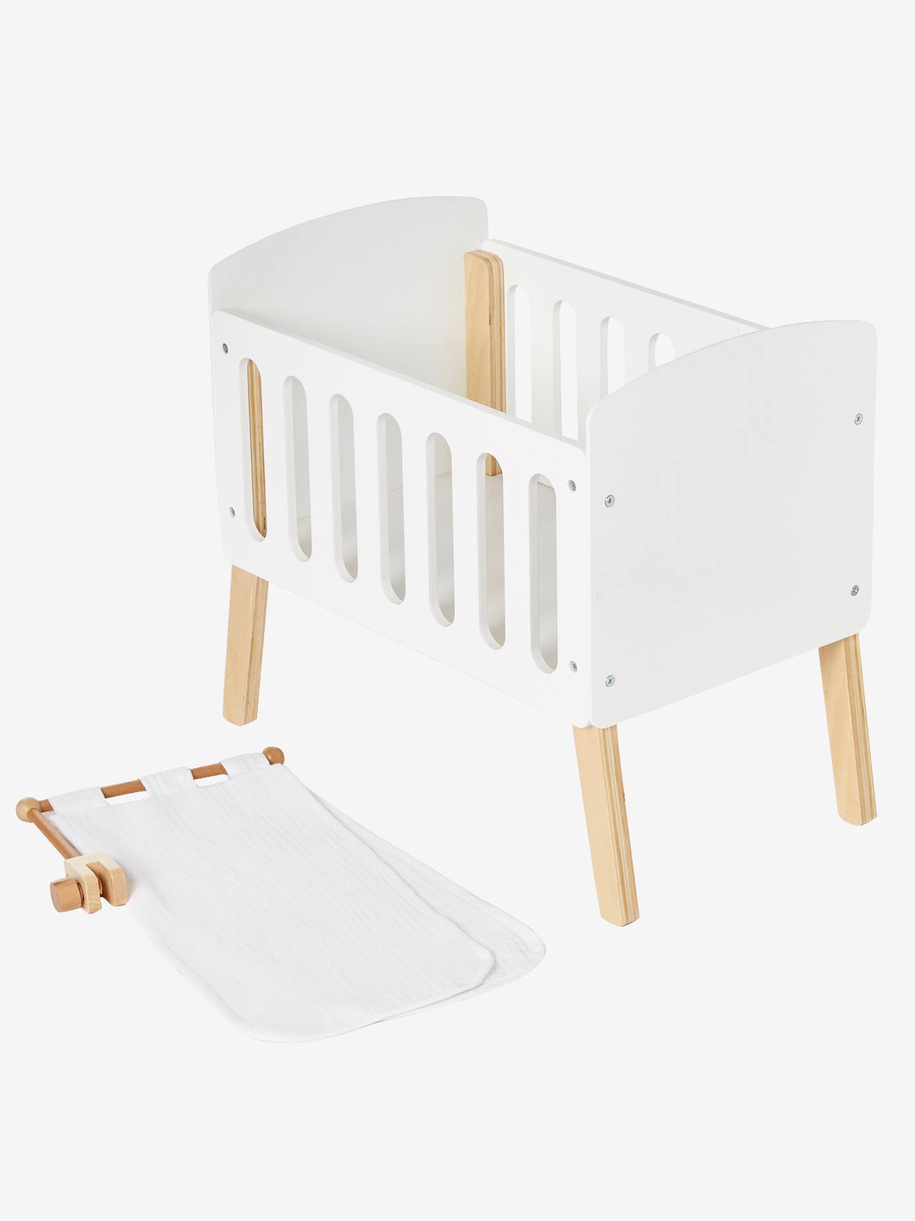 Dossel branco para berço de boneca