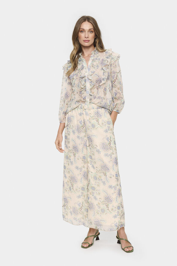 Saint Tropez DojaSZ Shirt Creme vintage paisley