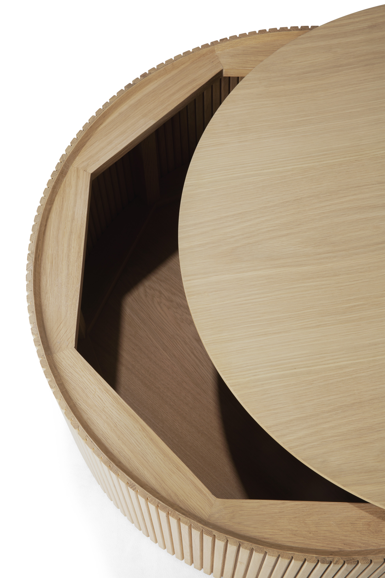Salontafel Roller Max 80 cm eiken geolied