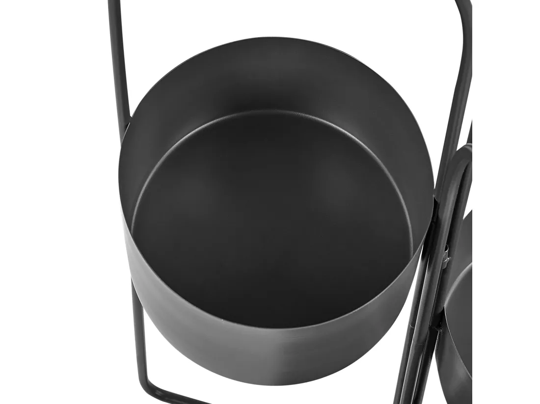 Support de pots COLUTENA Métal 56 cm Noir