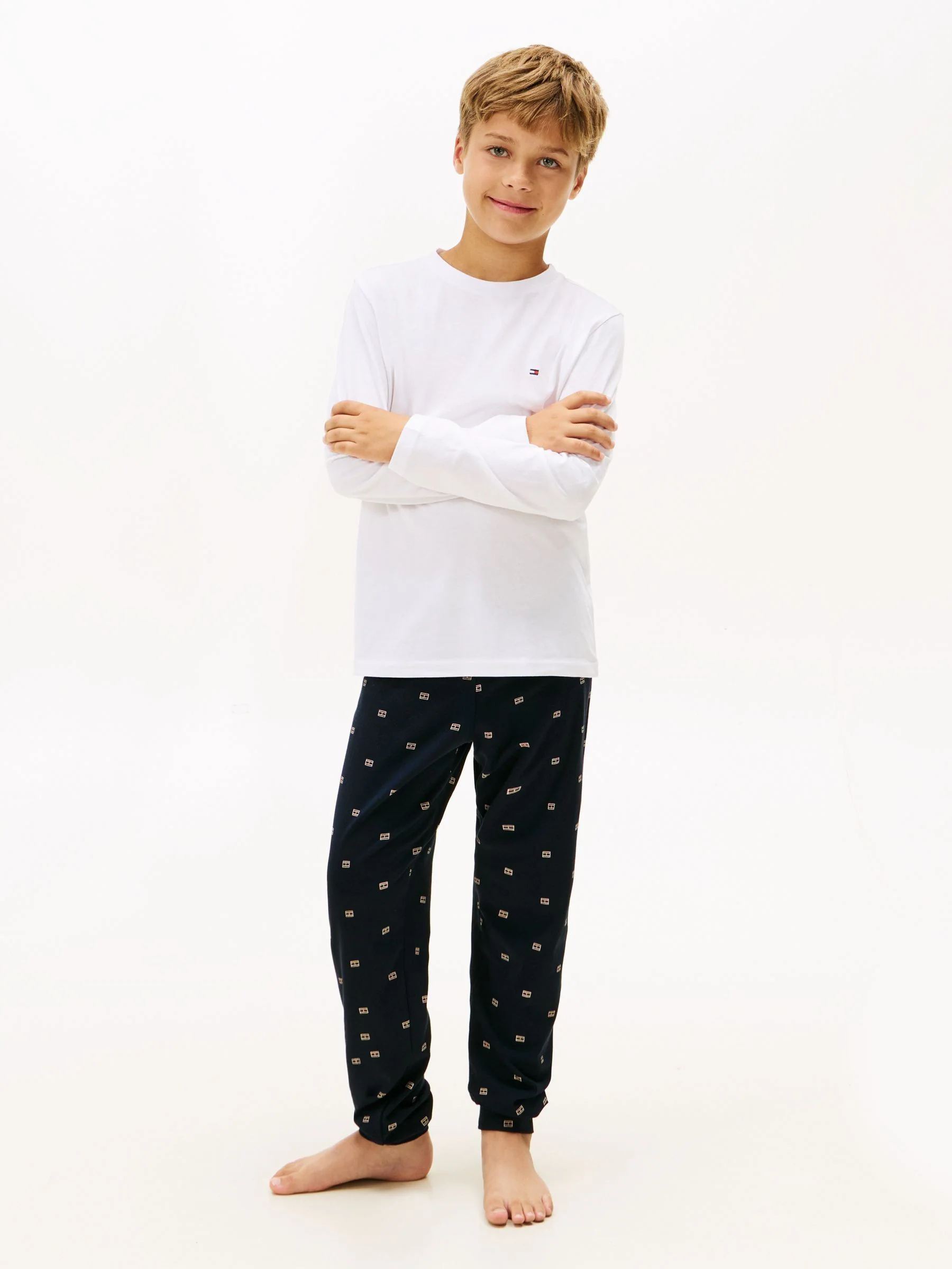 Tommy Hilfiger Essential Long Sleeve Print Pyjamas Set