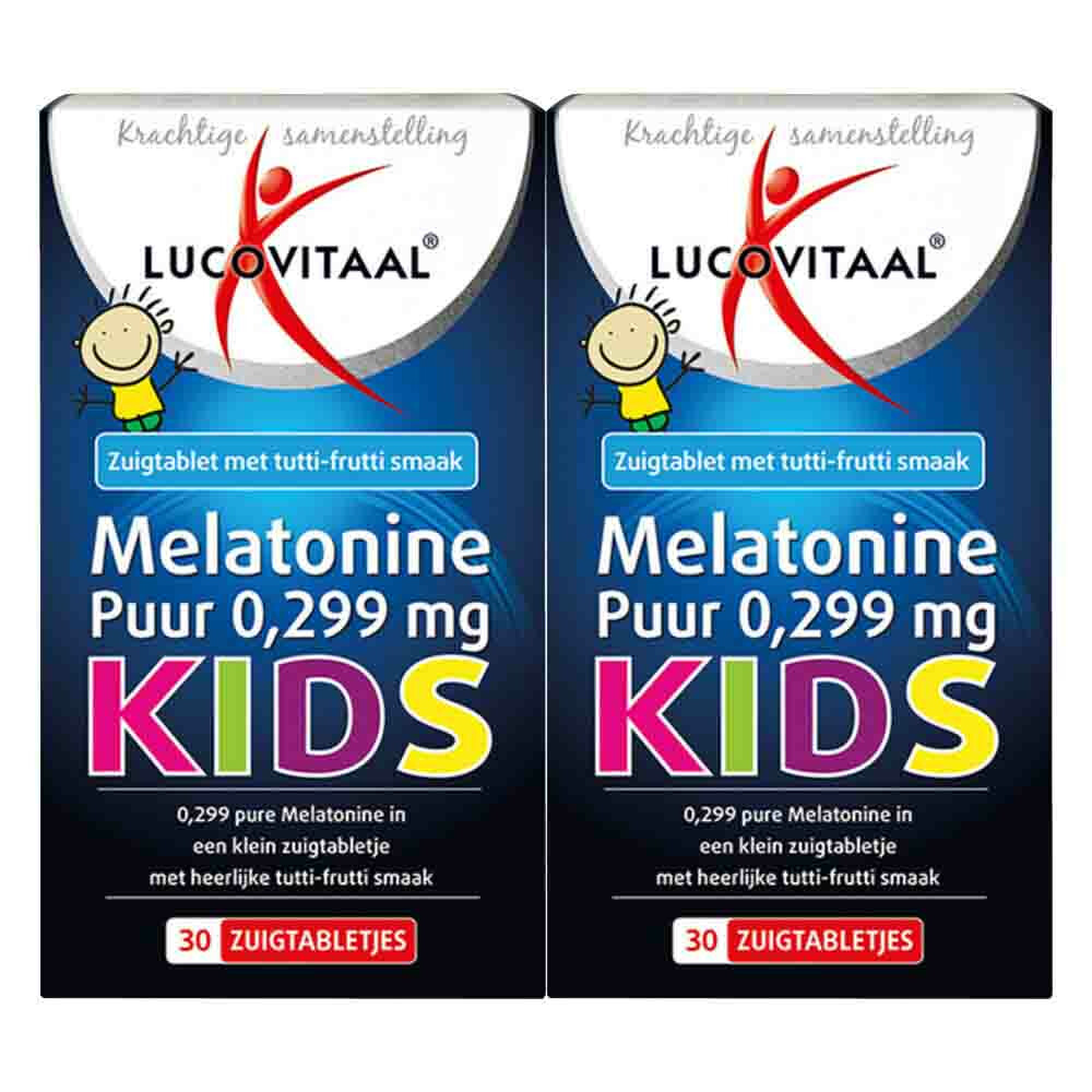 2x Lucovitaal Melatonine Puur Kids30 zuigtabletten