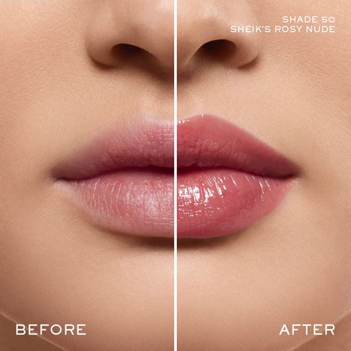 Lancôme Lip Idôle Squalane-12 Butterglow Glowy Color Balm, 50 Sheik's Rosy Nude