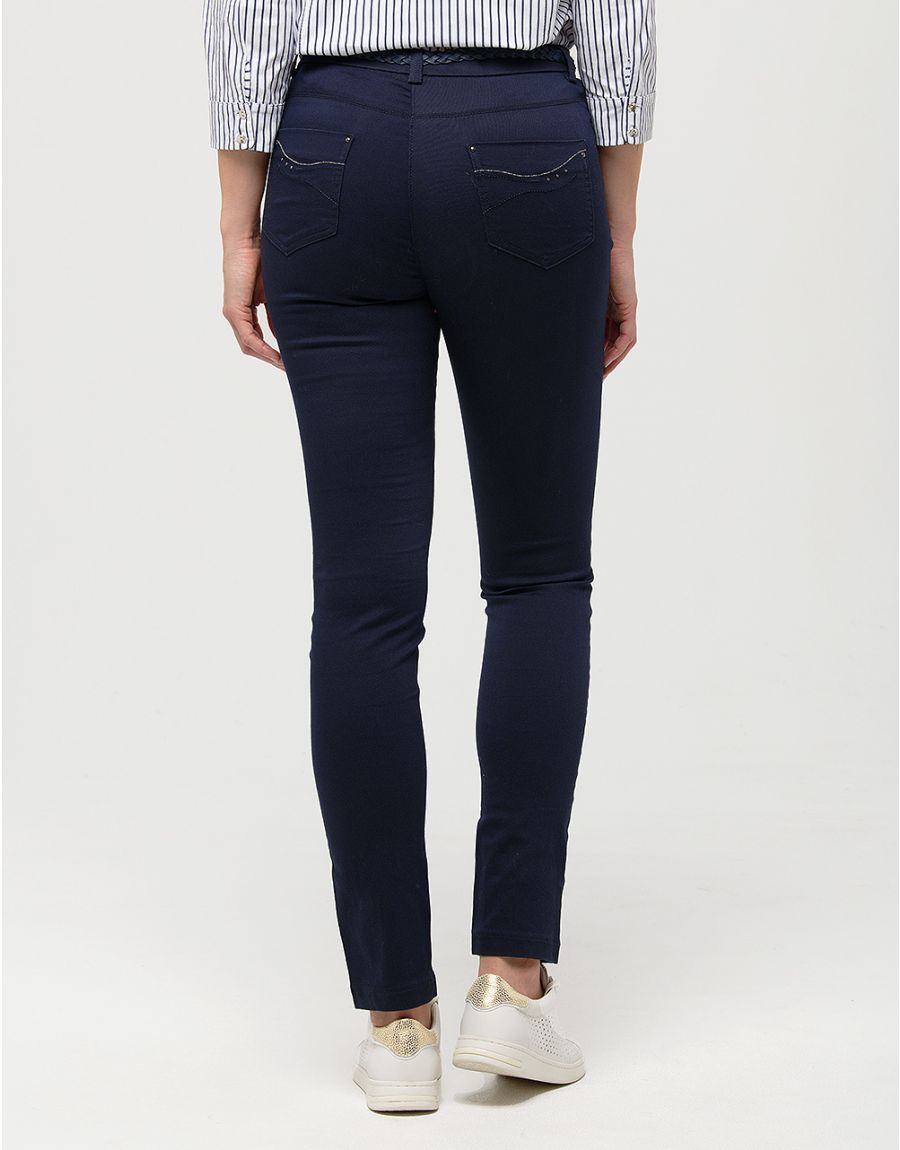 Pantalon marine coton