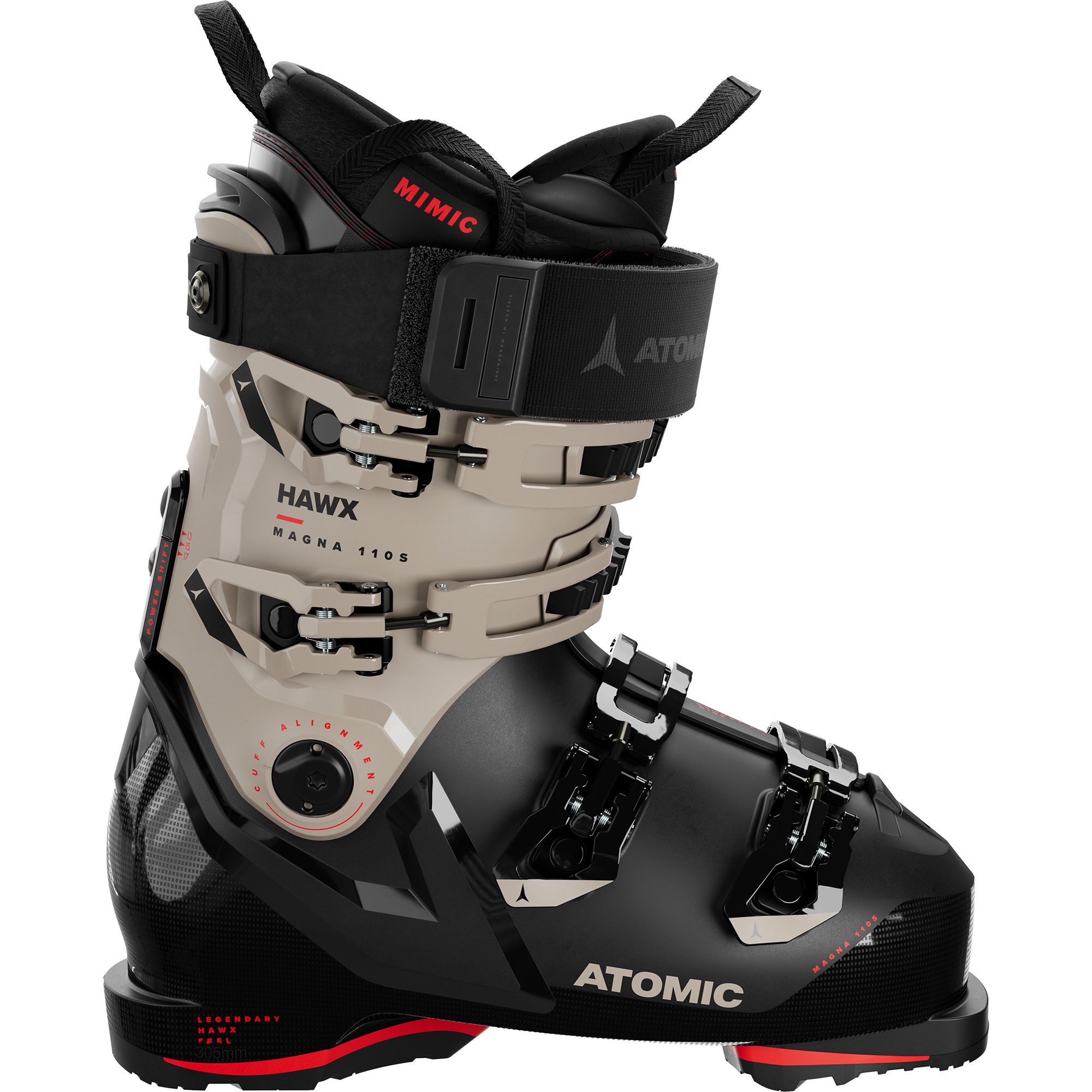 Atomic Hawx Magna 110 S GripWalk Alpin Skischuhe Herren black cement