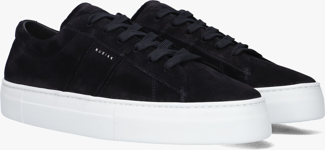 blauwe nubikk lage sneakers jagger morris