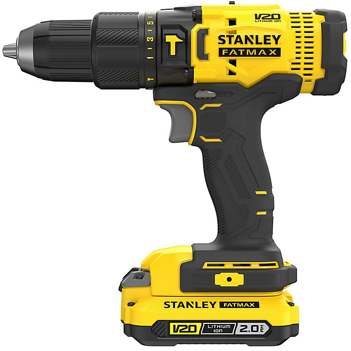Perceuse visseuse sans fil à percussion Stanley Fatmax SFMCD711DSA 18V - 2x2Ah