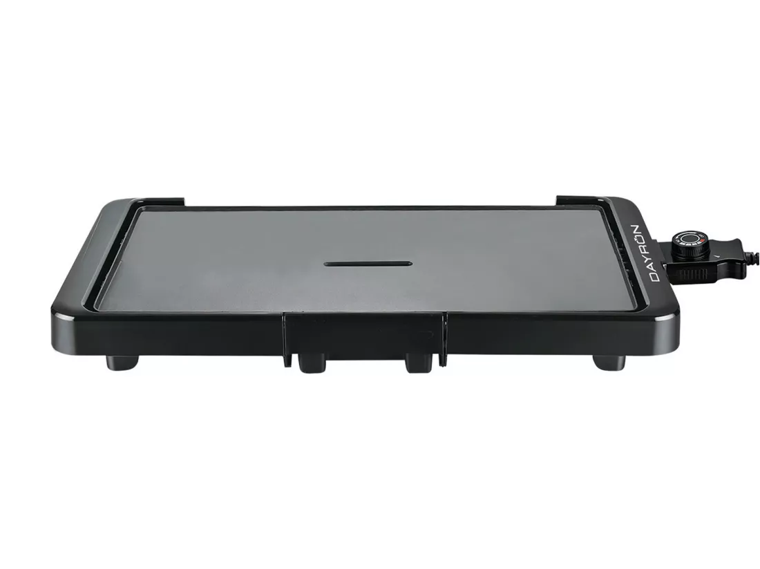 Dayron Gril antiadhésif Gril 2200W Noir
