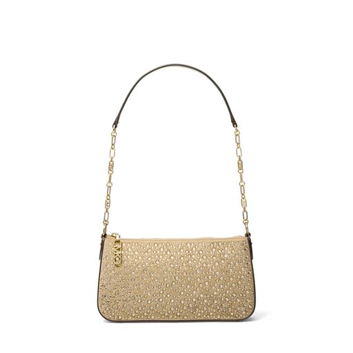 Michael Kors Empire Chain Skuldertaske, Pale Gold