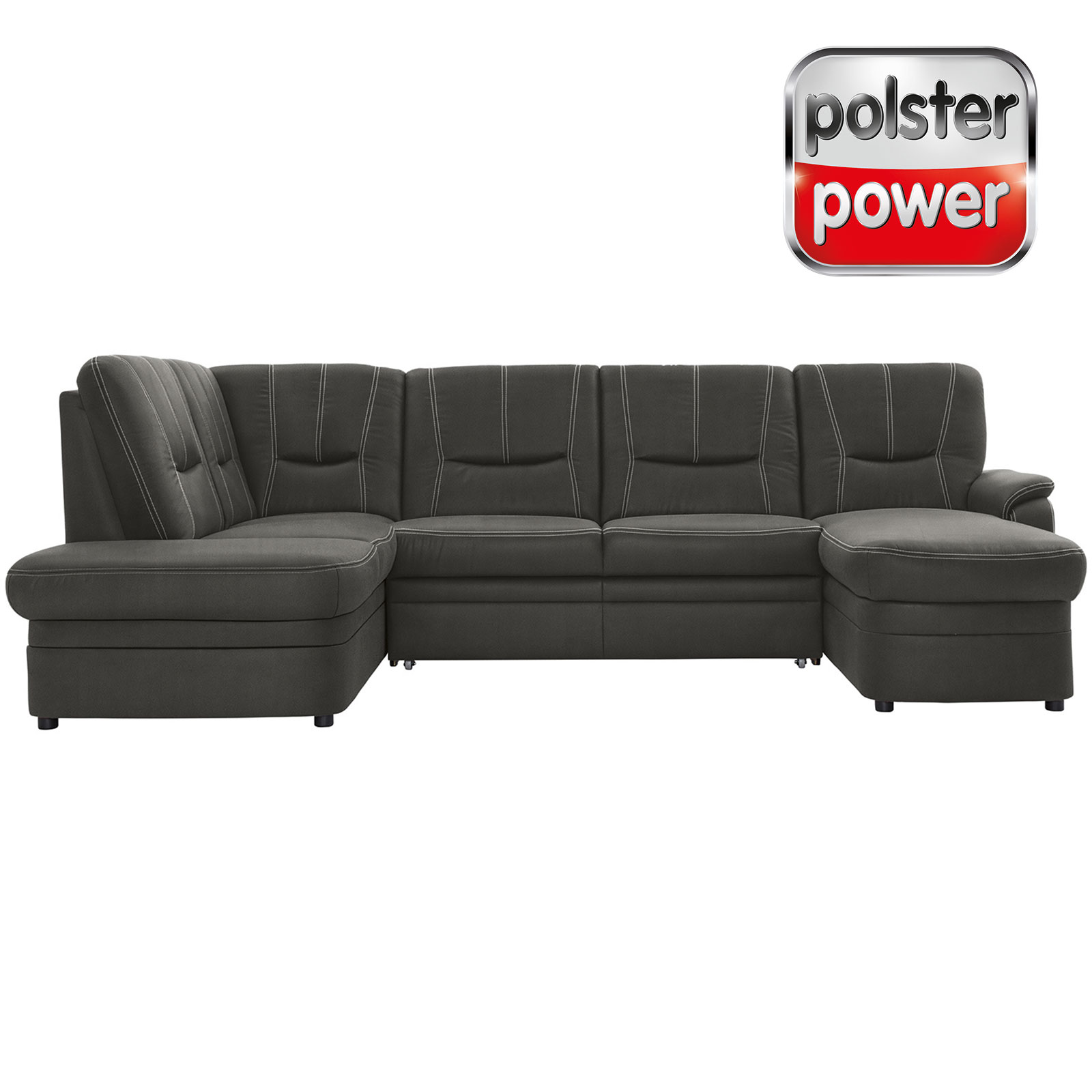 polsterpower Wohnlandschaft - Holiday steel - Basismodell - rechts