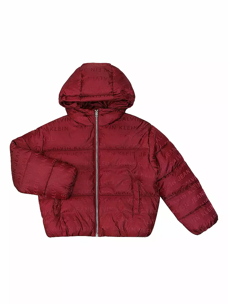 CALVIN KLEIN JEANS Mädchen Jacke dunkelrot