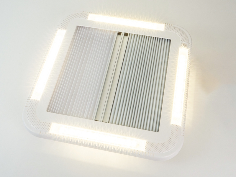 Carbest Dachhaube mit LED s 452x402 mm - Ohne Zwangsbelüftung