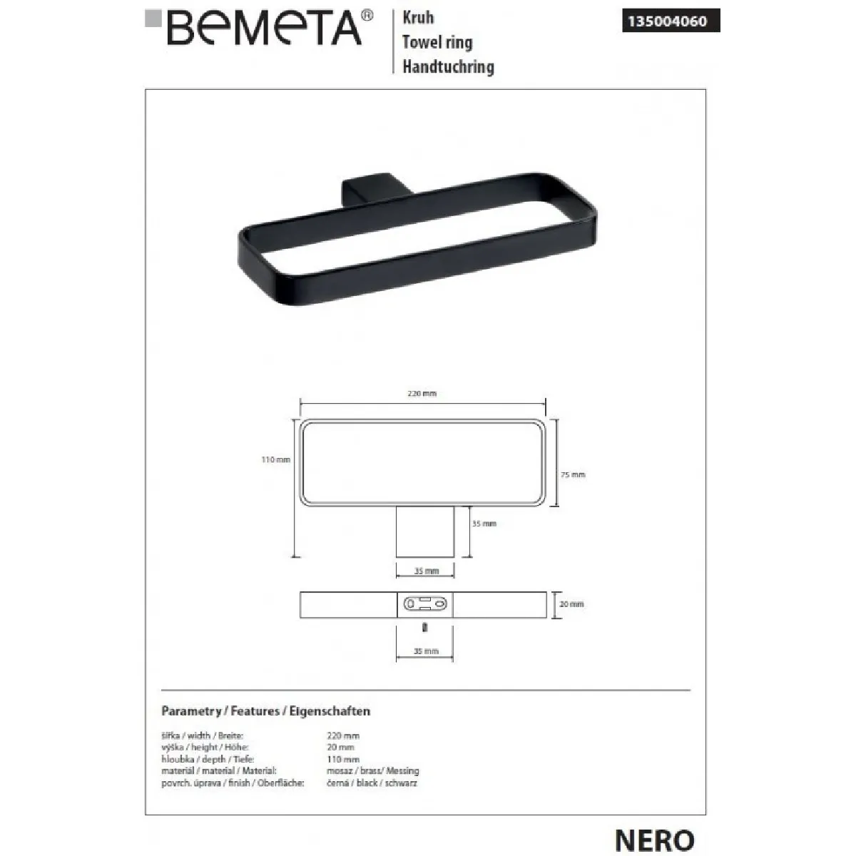 Bemeta - Maison De La Tendance Bemeta Nero
