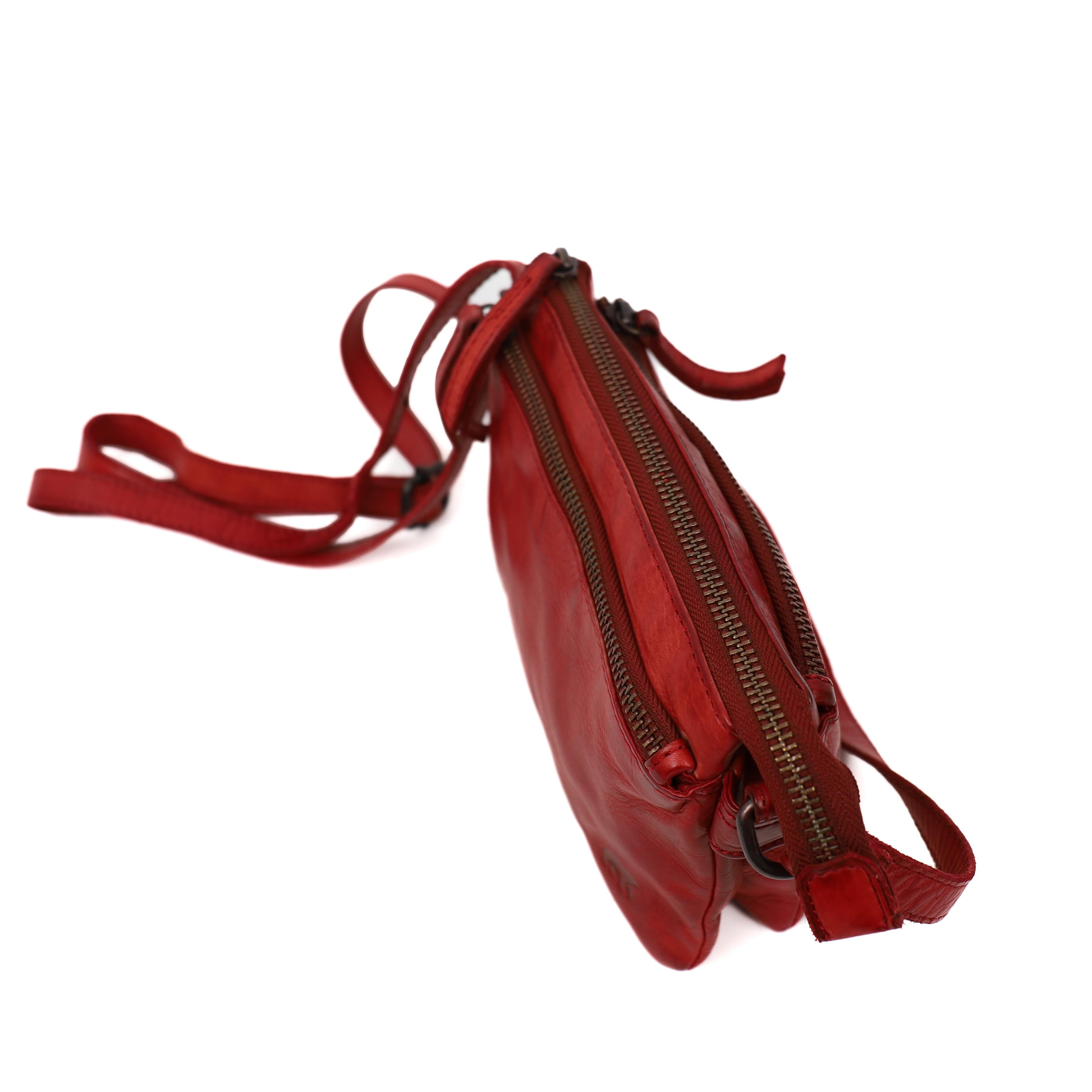 Schoudertasje 'Maithe' rood Rood