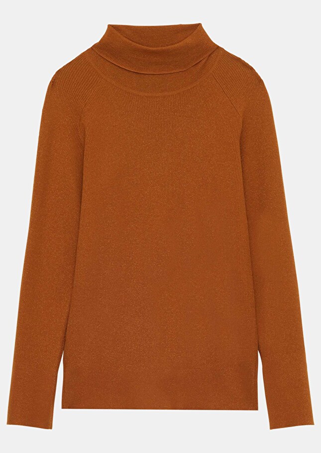 Pull Preciousmarron en laine et lurex
