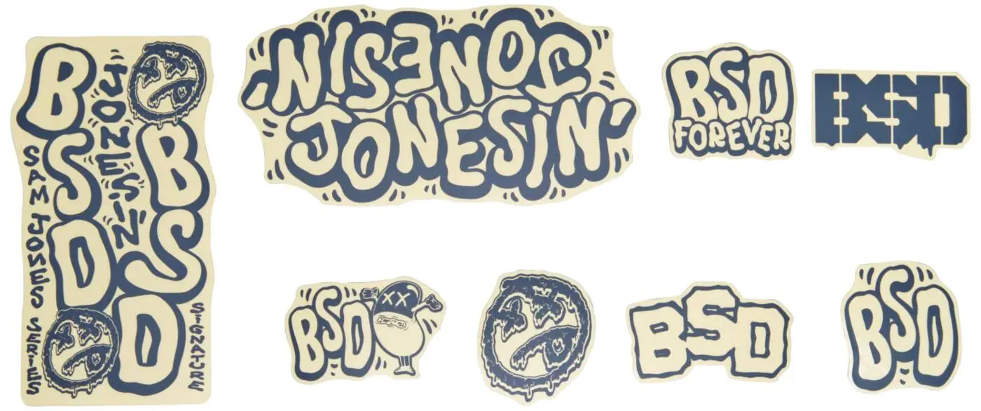 BSD Frame Sticker Pack | SkatePro