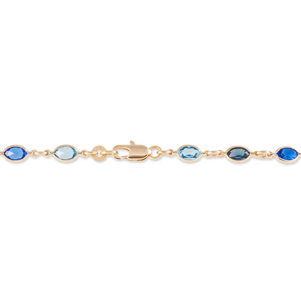 Bracelet Ilvaae Plaqué Or Jaune Pierre De Synthese