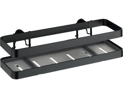 Wenko Turbo-Loc Gala zwart kruidenrek + adapter