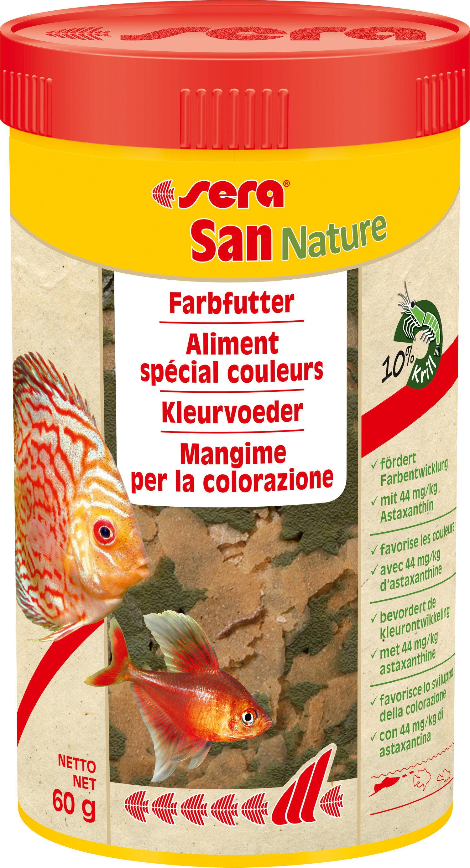 Sera visvoer San Nature 250 ml