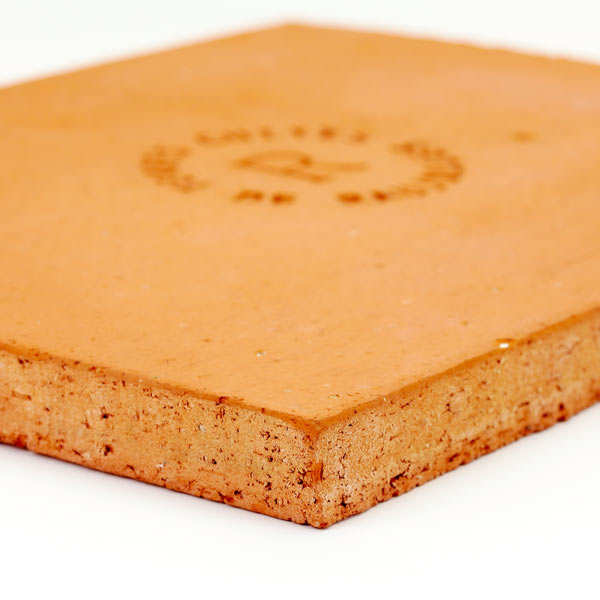 Pierre à pizza rectangulaire en terre cuite spéciale four ménager (40x30x2.5) - Terres Cuites de Raujolles