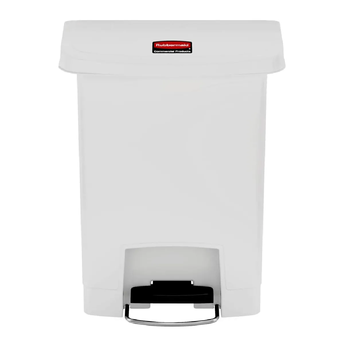 Rubbermaid Slim Jim Poubelle à pédale - 30 L - Blanc