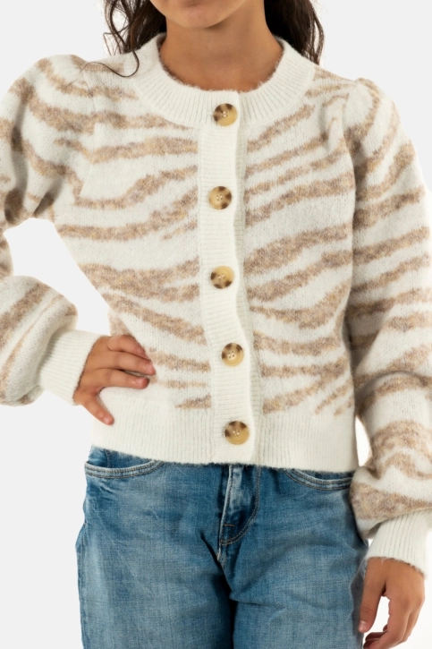 gilets cardigans Le Temps Des Cerises karel 8787 ivoire