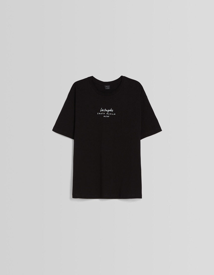 Camiseta de manga curta com estampa