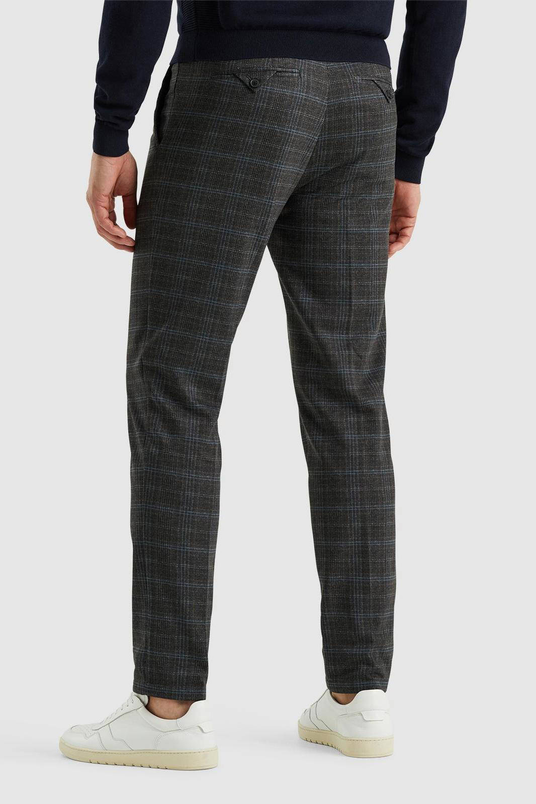Vanguard geruite slim fit chino V11 grijs