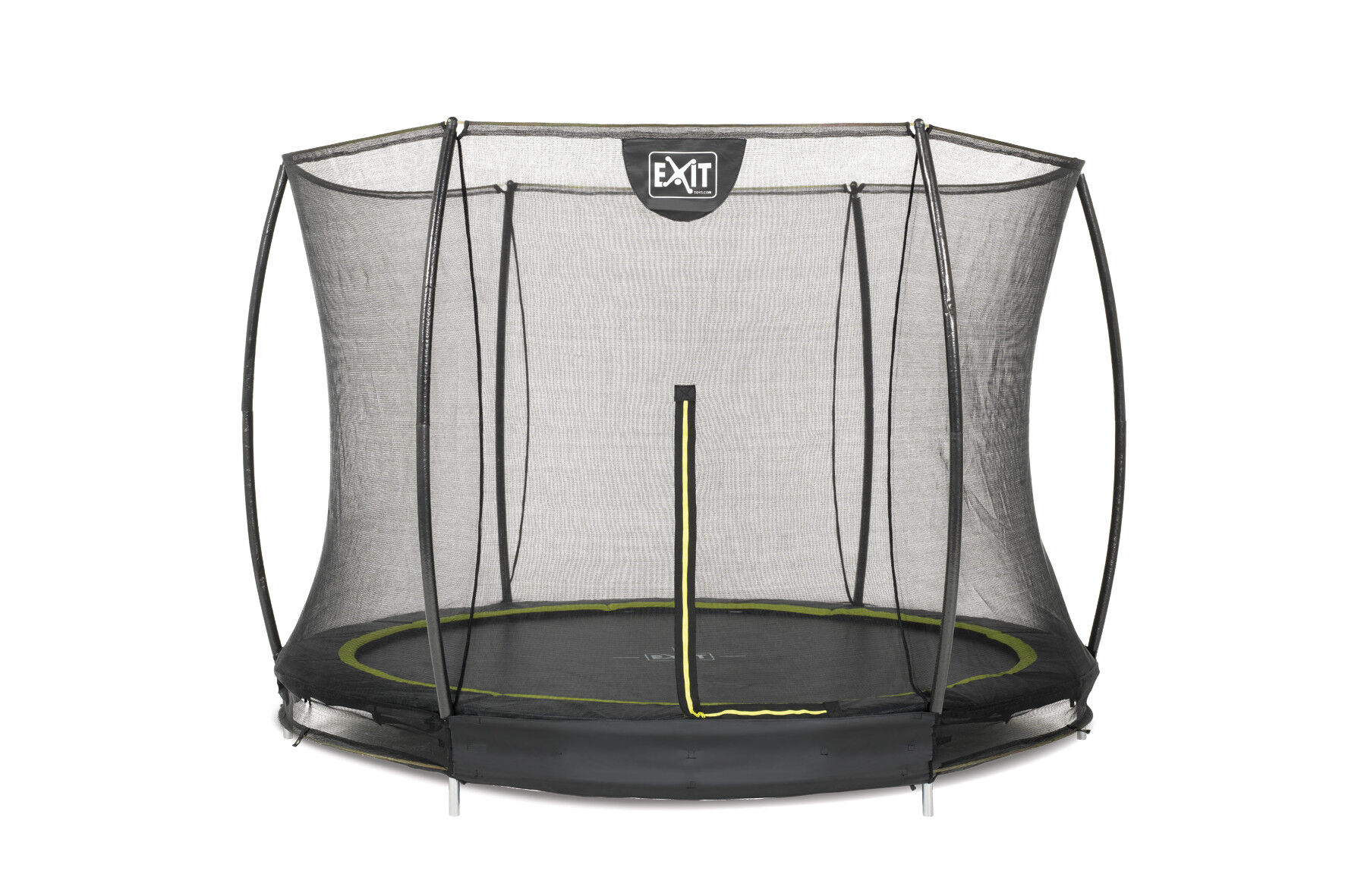 EXIT Silhouette met net - Trampoline - Zwart - 305 cm
