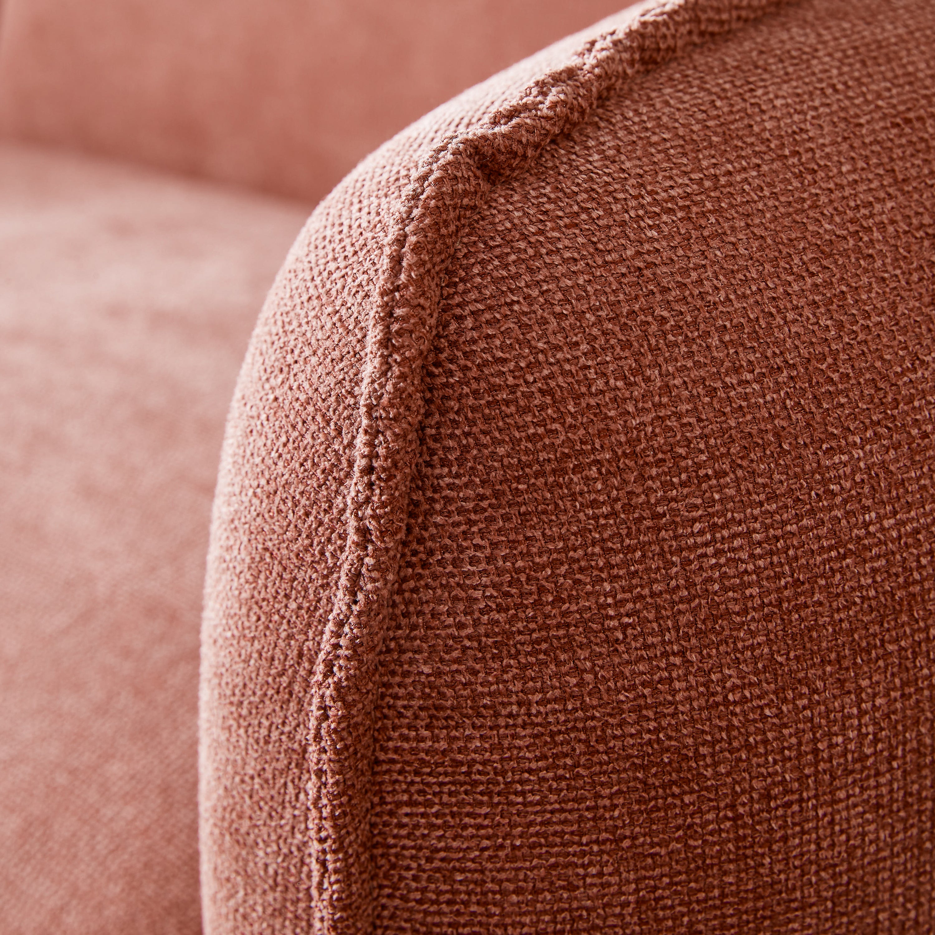 by fonQ Soft 3-zitsbank - Micro Chenille - Oud Roze