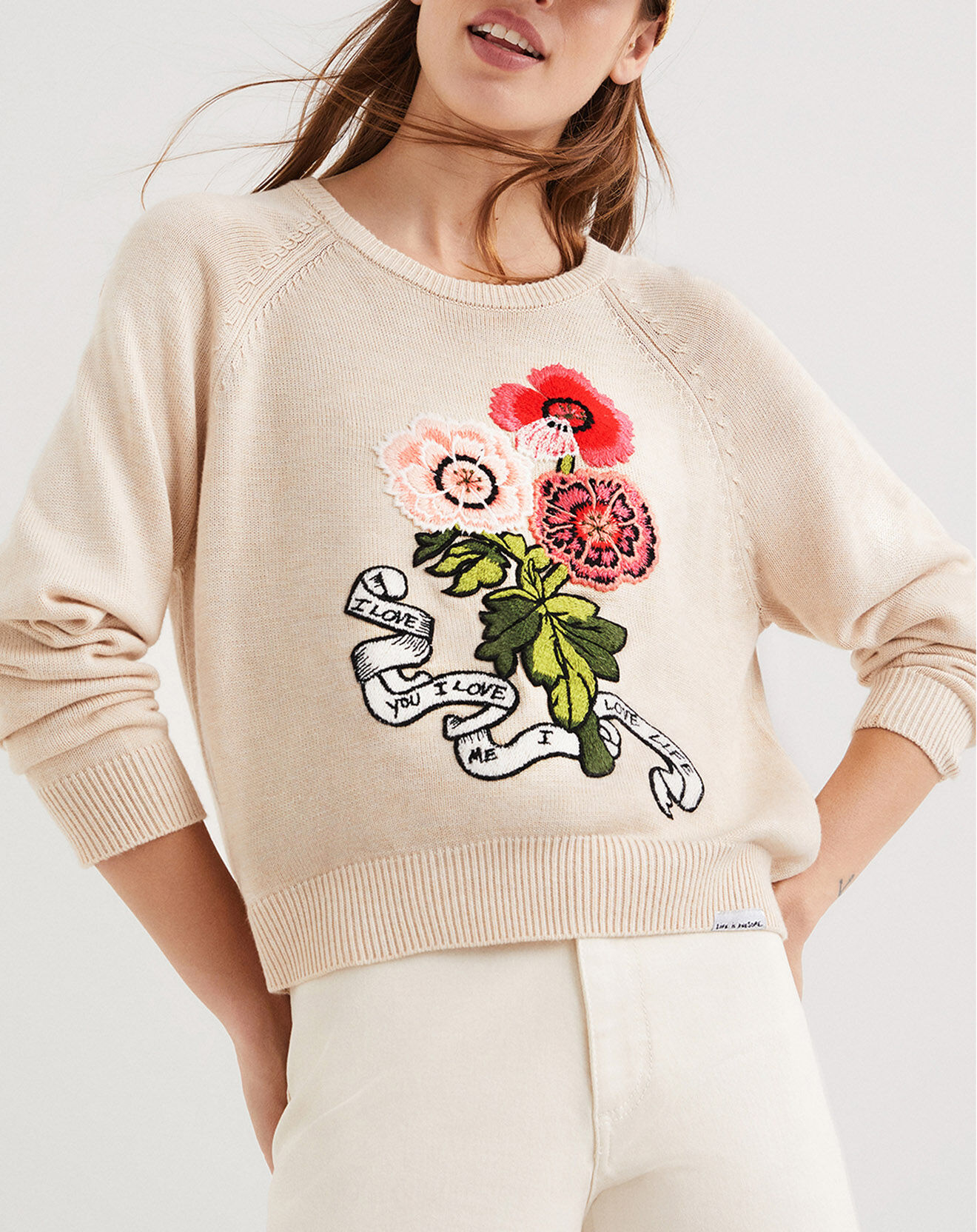 Desigual Pullover Abby blanc