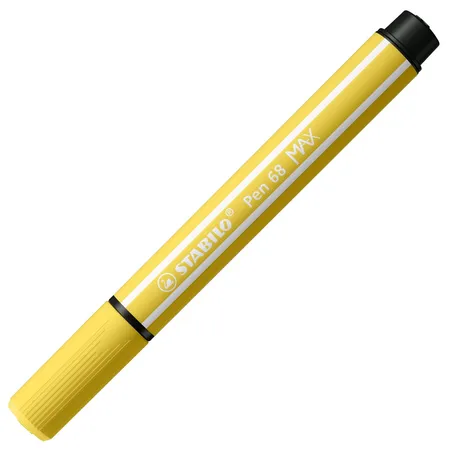 Premium-Filzstift mit dicker Keilspitze - STABILO Pen 68 MAX - ARTY - 6er Pack - mit 6 verschiedenen Farben